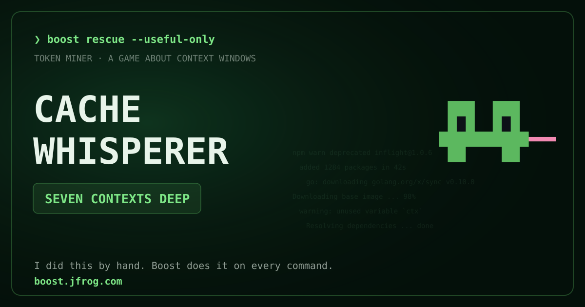 Token Miner rank card: Cache Whisperer