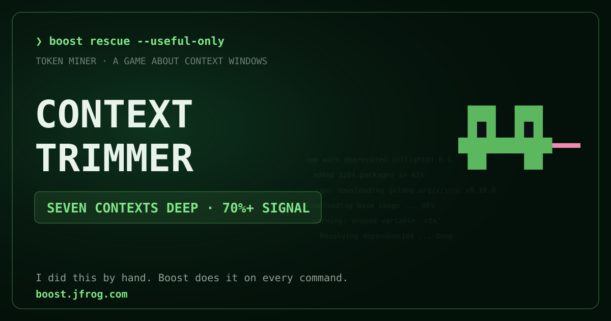 Token Miner rank card: Context Trimmer