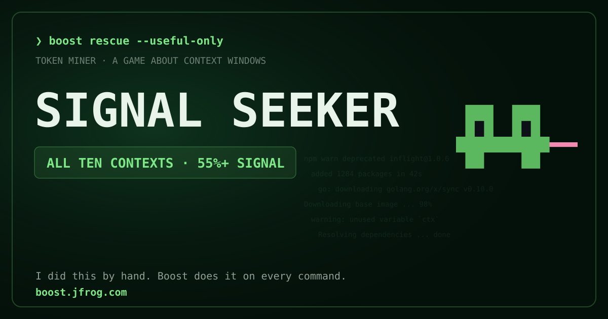 Token Miner rank card: Signal Seeker